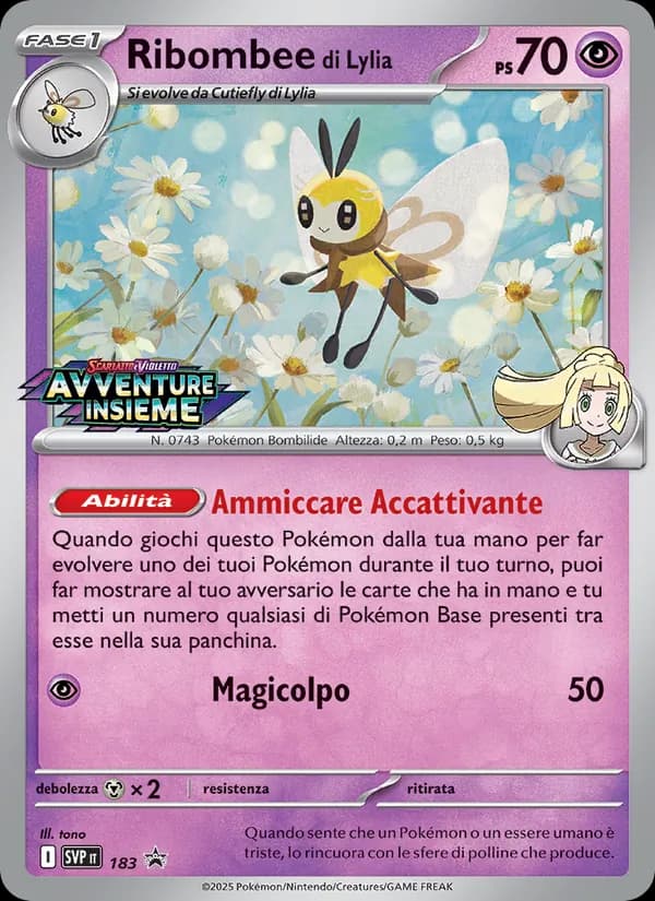 Ribombee di Lylia card in Italian