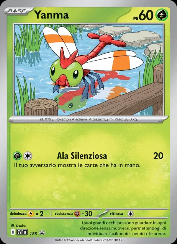 Yanma card in Italian