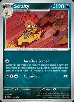 Scrafty card in Italian