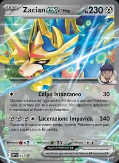 Zacian-ex di Hop card in Italian