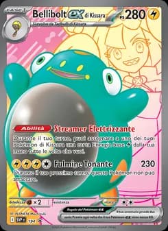 Bellibolt-ex di Kissara card in Italian
