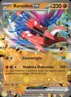 Koraidon-ex card in Italian