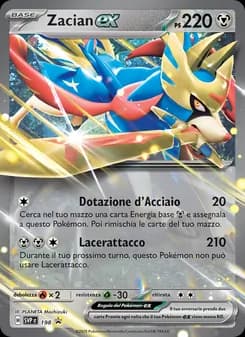 Zacian-ex card in Italian