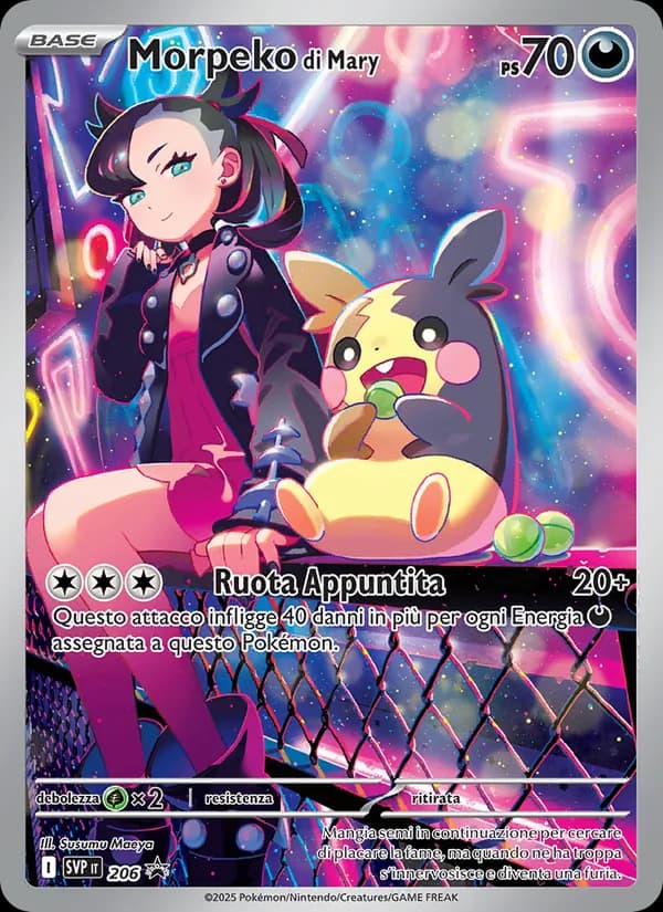 Morpeko di Mary card in Italian