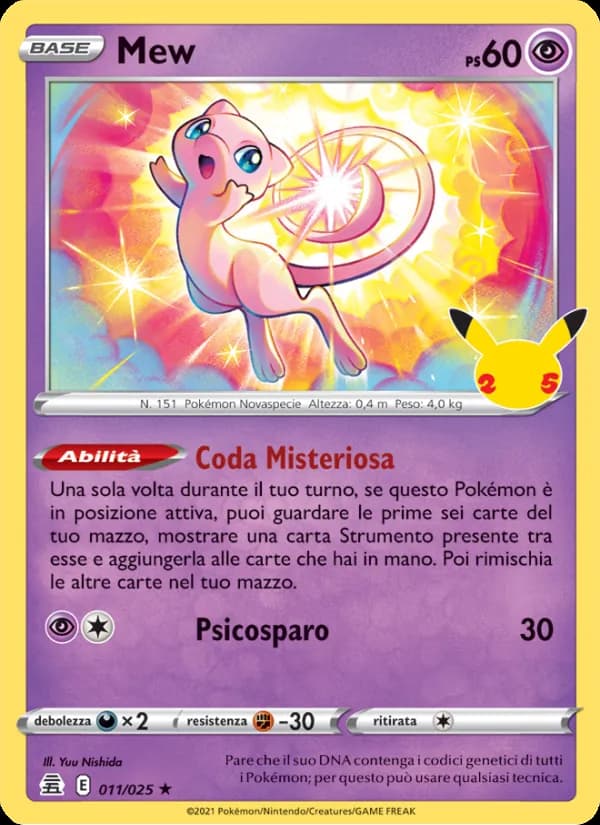 Mew card in Italian