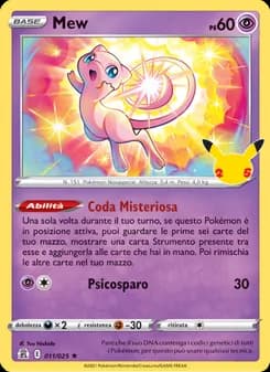 Mew card in Italian