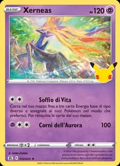 Xerneas card in Italian