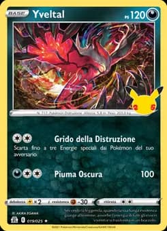 Yveltal card in Italian