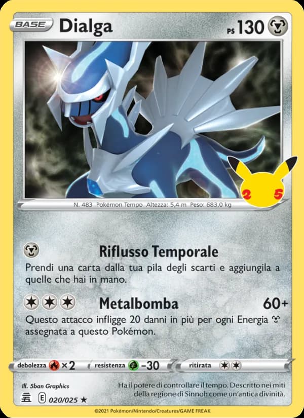 Dialga card in Italian