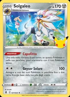 Solgaleo card in Italian