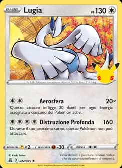 Lugia card in Italian
