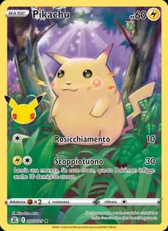 Pikachu card in Italian