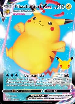 Pikachu Surf VMAX card in Italian