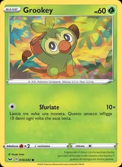 Grookey card in Italian