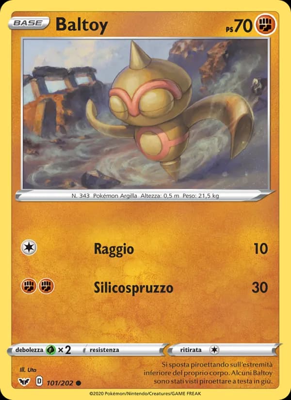Baltoy card in Italian