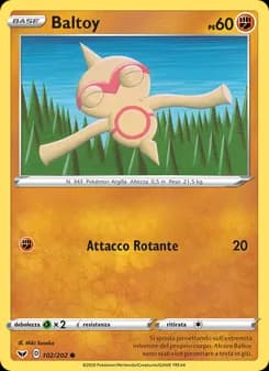 Baltoy card in Italian