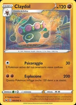 Claydol card in Italian