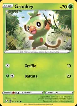 Grookey card in Italian