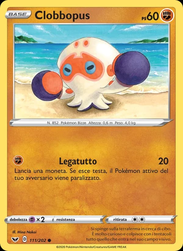Clobbopus card in Italian
