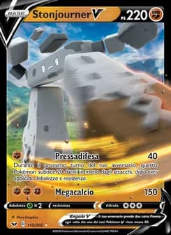 Stonjourner V card in Italian