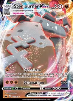 Stonjourner VMAX card in Italian