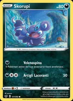 Skorupi card in Italian