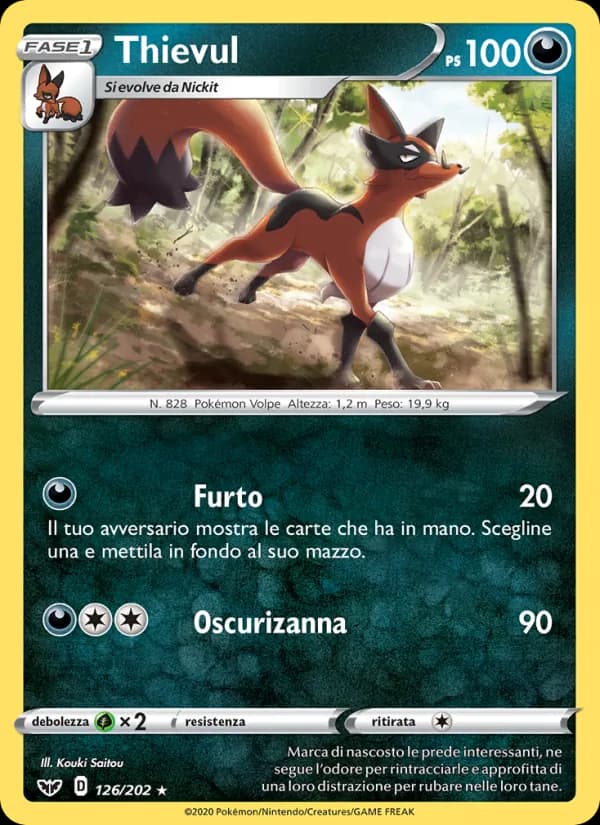 Thievul card in Italian