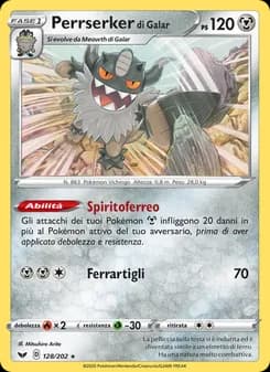 Perrserker di Galar card in Italian