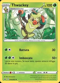 Thwackey card in Italian