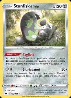 Stunfisk di Galar card in Italian
