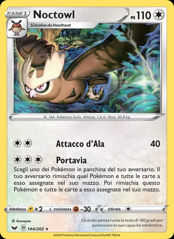 Noctowl card in Italian