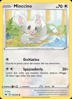 Minccino card in Italian