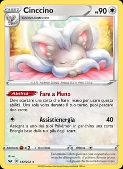 Cinccino card in Italian