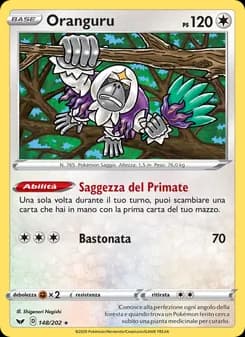 Oranguru card in Italian