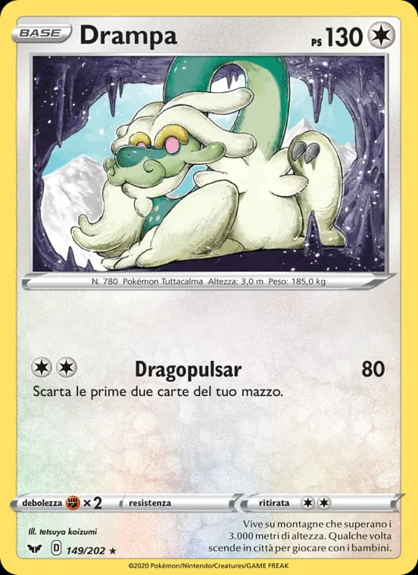 Drampa card in Italian
