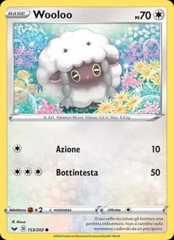 Wooloo card in Italian