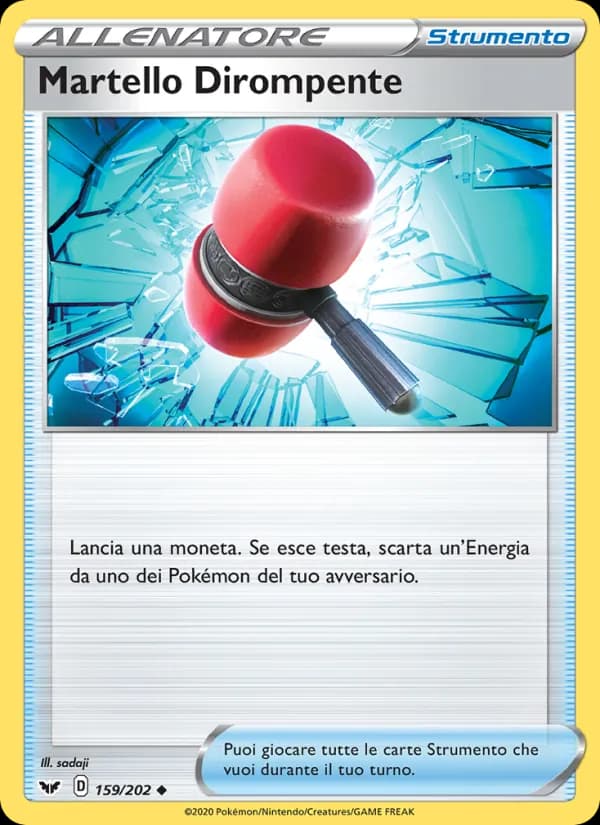 Martello Dirompente card in Italian