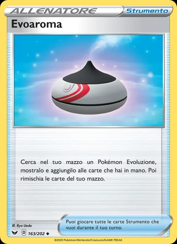 Evoaroma card in Italian