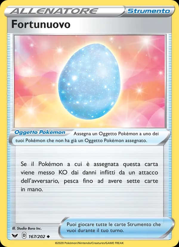 Fortunuovo card in Italian