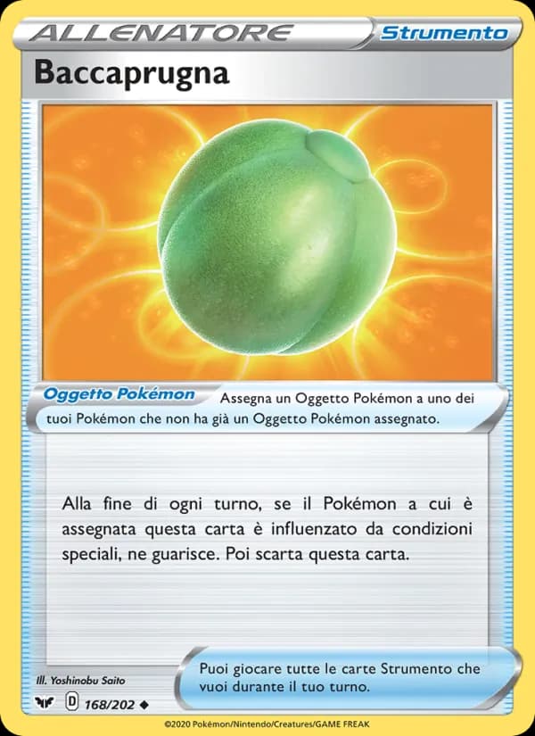 Baccaprugna card in Italian