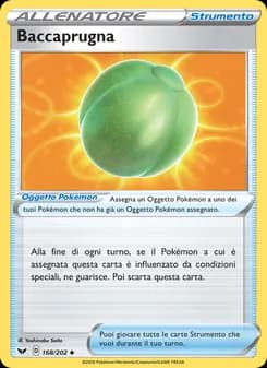Baccaprugna card in Italian