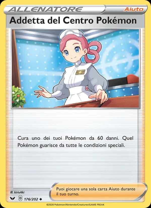 Addetta del Centro Pokémon card in Italian