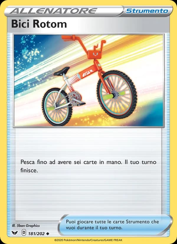 Bici Rotom card in Italian