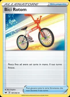 Bici Rotom card in Italian