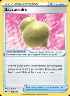 Baccacedro card in Italian