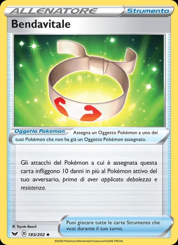 Bendavitale card in Italian