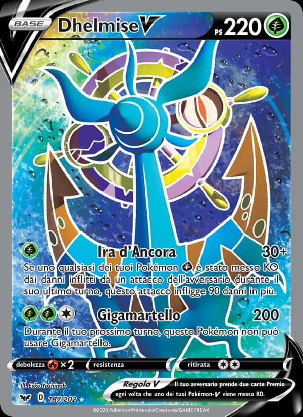 Dhelmise V card in Italian