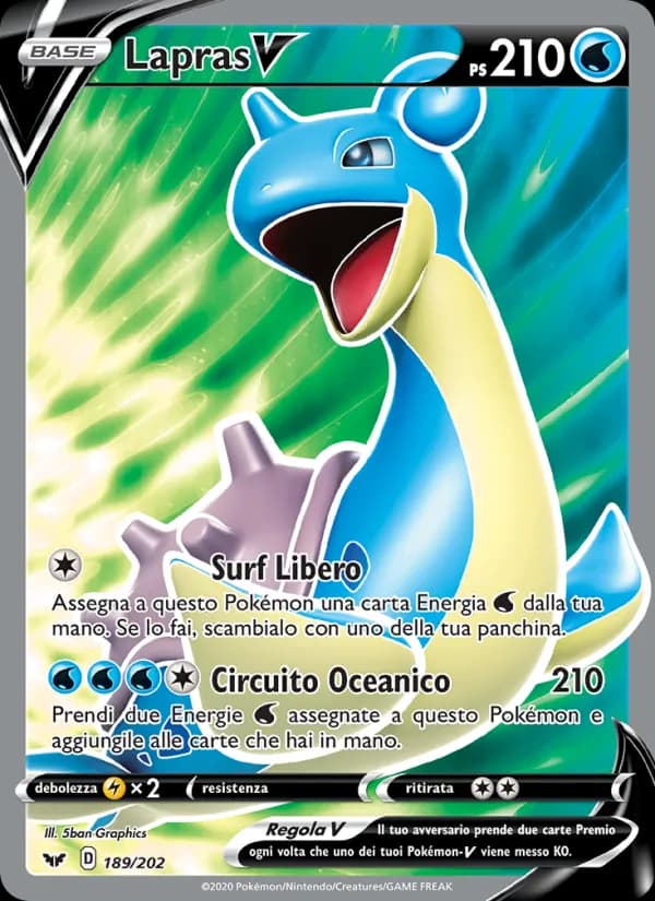 Lapras V card in Italian