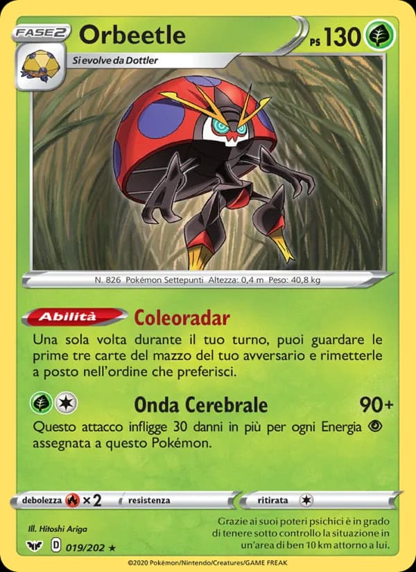 Orbeetle card in Italian