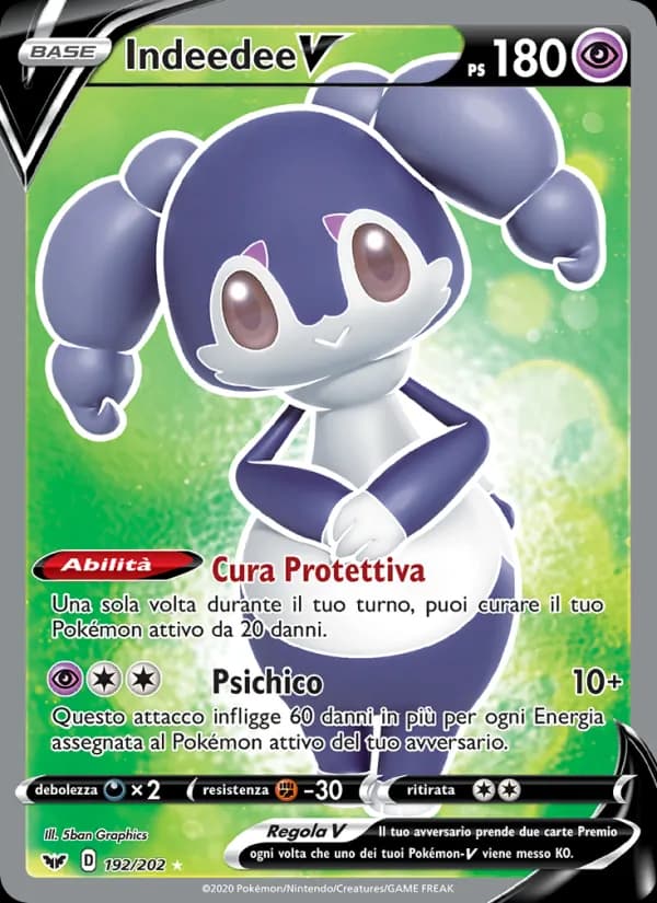 Indeedee V card in Italian